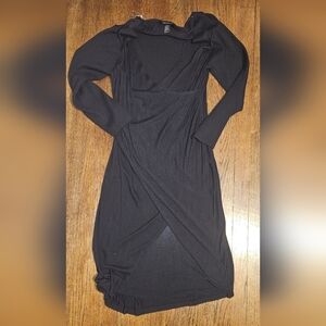 Ashley Stewart Black Long Sleeve Duster. Size 18/20